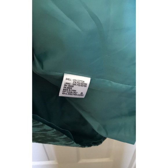 Alex Marie Women's 12 Retro Front Zip Sleeveless Lined Career Sheath Ruth Dress - Picture 7 of 8